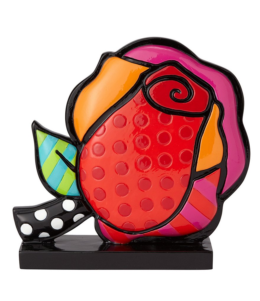 Disney by Britto Beauty and The Beast Enchanted Rose Figurine