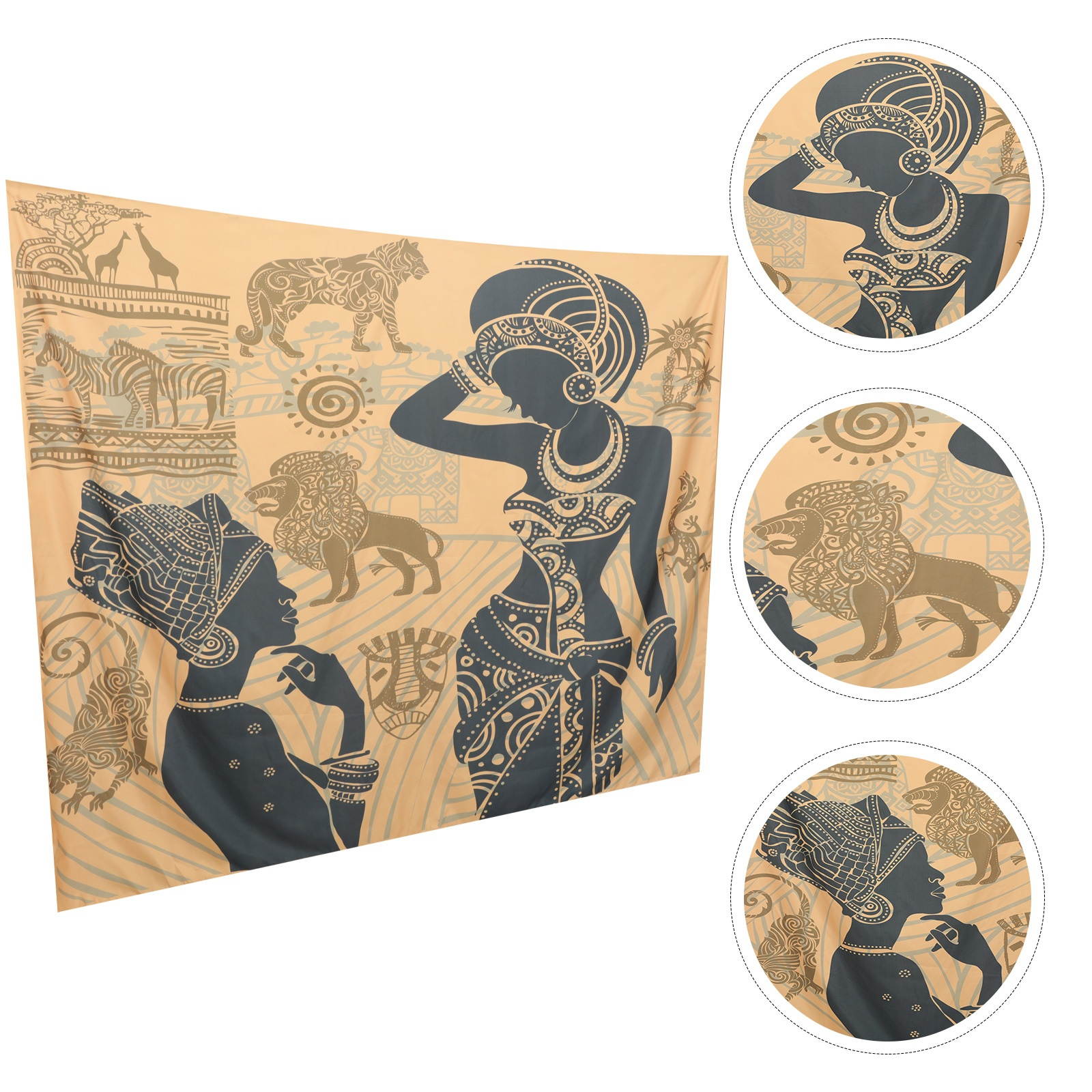 1pc Wall Hanging Tapestry Wall Art Decoration African Women Background Cloth