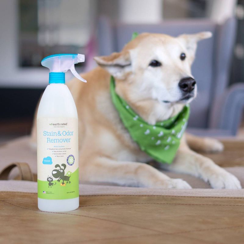 Earth Rated Pet Stain & Odor Remover for Dogs and Cats- Unscented - 32oz