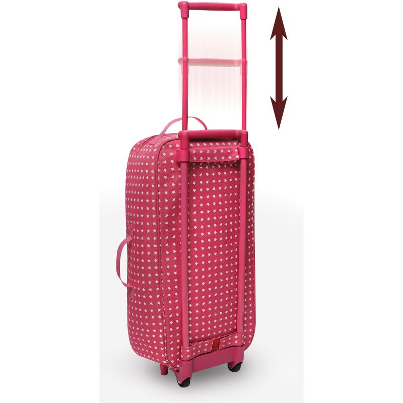 Badger Basket Trolley Doll Travel Case with Bed