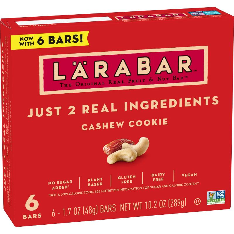 Larabar Cashew Cookie Protein Bar - 9.6oz/6ct