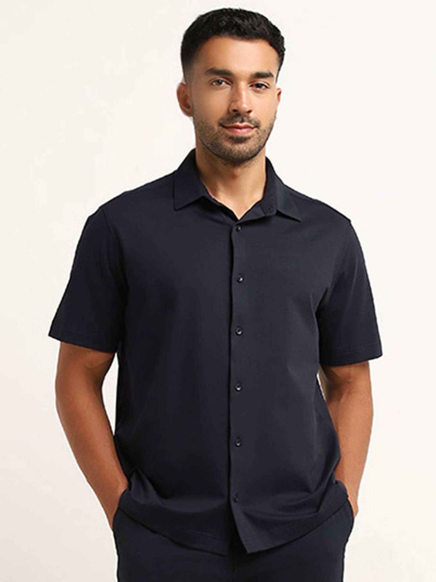 Ascot by Westside Navy Relaxed Fit Shirt