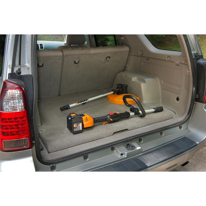 Worx WG184.9 13" Cordless Grass Trimmer/Edger, 40V Li-ion (Tool Only), In-line Wheeled Edging, Command Feed