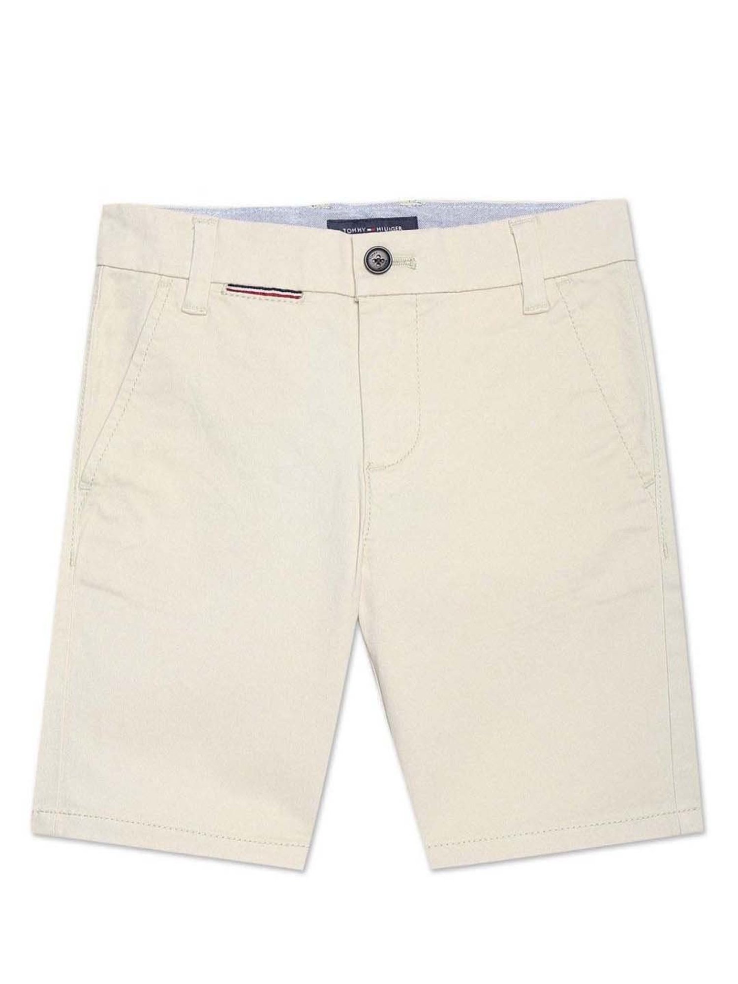 Tommy Hilfiger Kids Sand Khaki Cotton Regular Fit Shorts