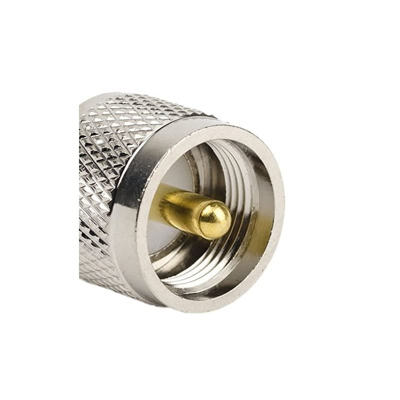 2PCS  RF coaxial Coax Adapter SMA Female to UHF Male PL259 PL259