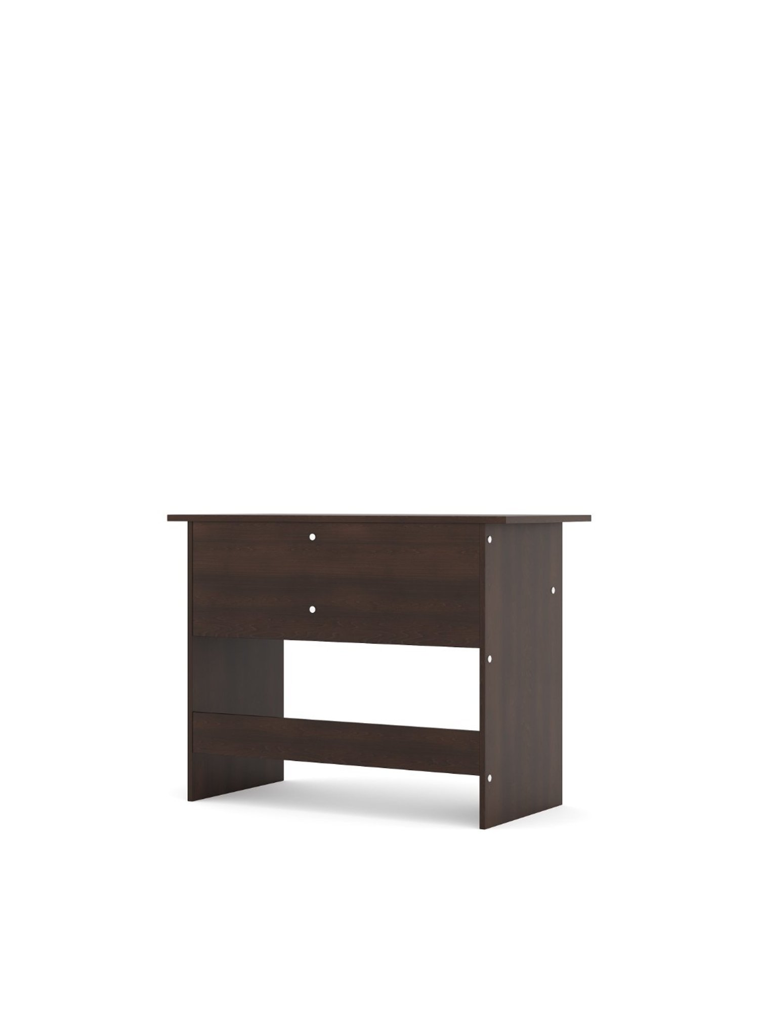 Nilkamal Bevel Black Engineered Wood Office Table with 2 Drawers