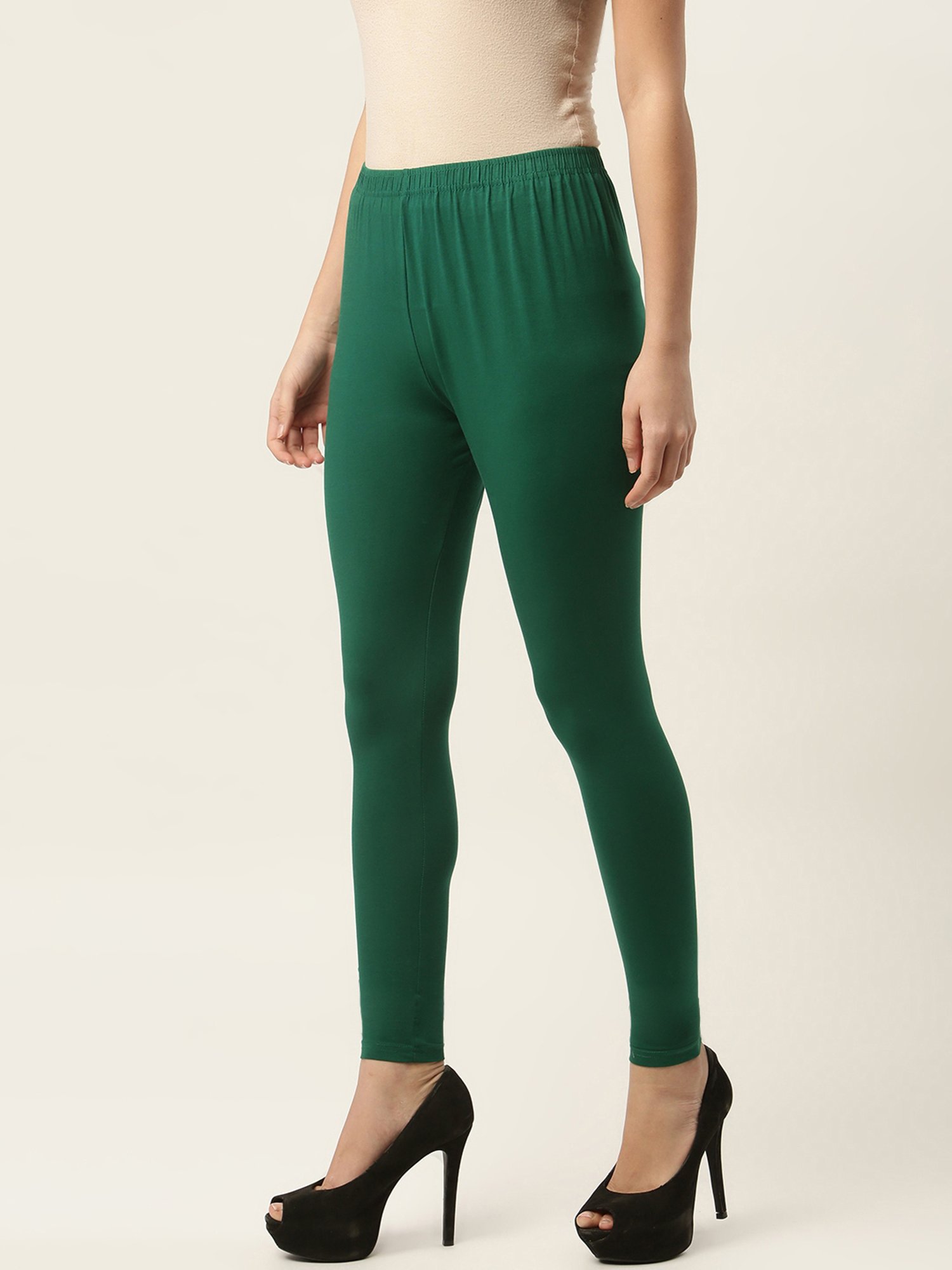 Ms.Lingies Green Cotton Leggings