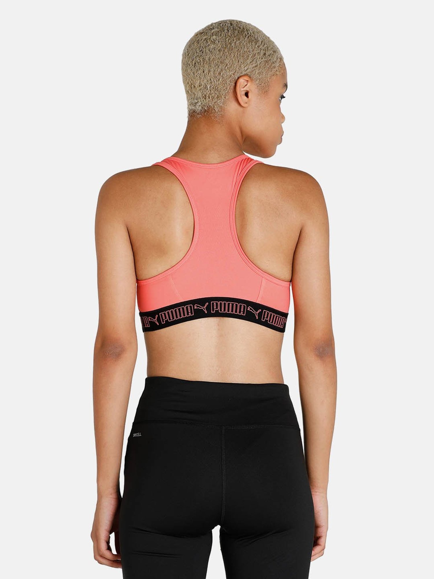 Puma Pink Non Wired Padded Sprots Bra