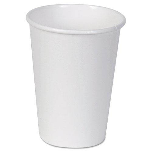 Disposable Hot cup 12 oz. White, Paper, Pk1000 ZORO SELECT 2342W
