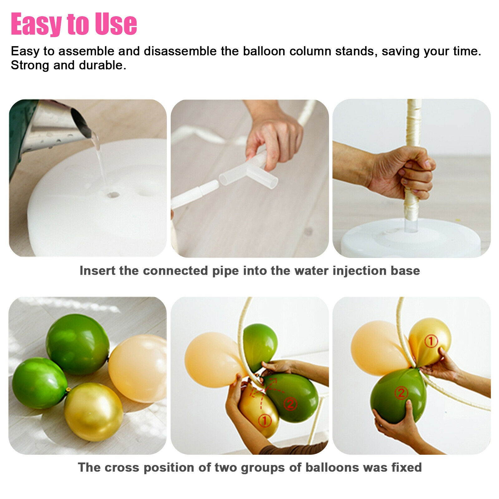 Balloon Column Arch Base Display Stand Kit Sets For Wedding Birthday Party Decor