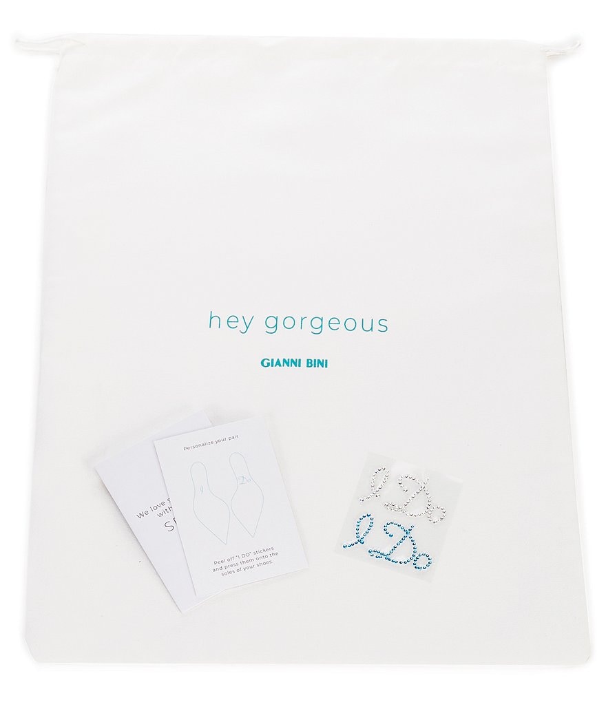 Gianni Bini Bridal Collection Mairah Jewel Embellished d'Orsay Stiletto Pumps