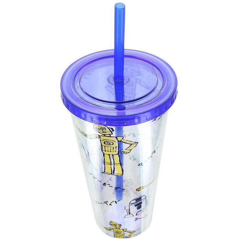 Seven20 Star Wars Kanji Droids R2D2/C3PO Plastic Tumbler