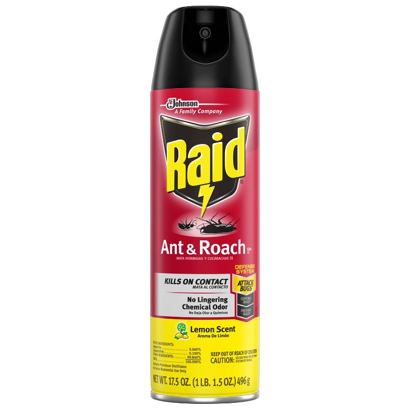 Raid Ant & Roach Killer 26 - Lemon Scent - 17.5oz