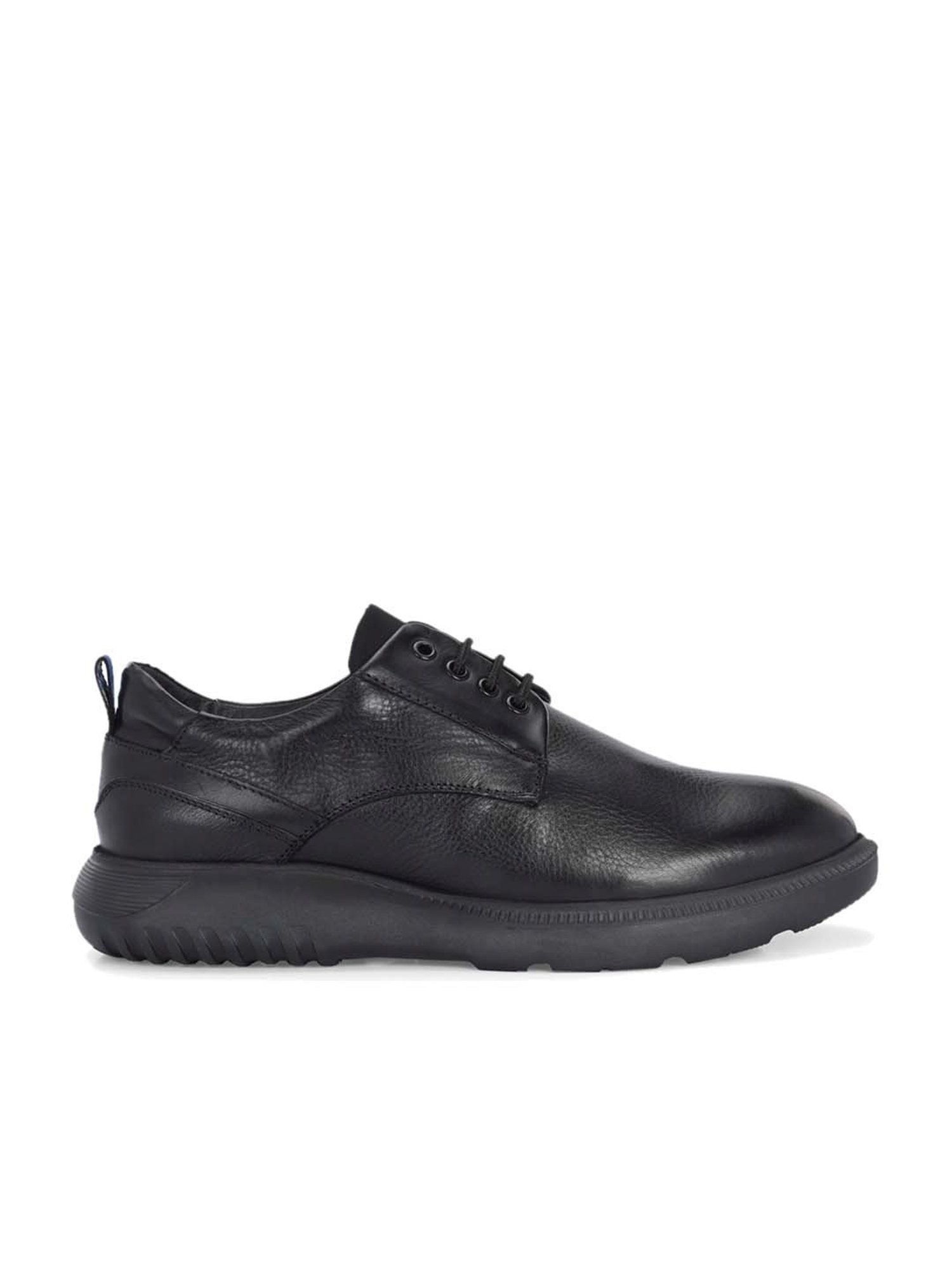 Hitz Men's Black Derby Shoes
