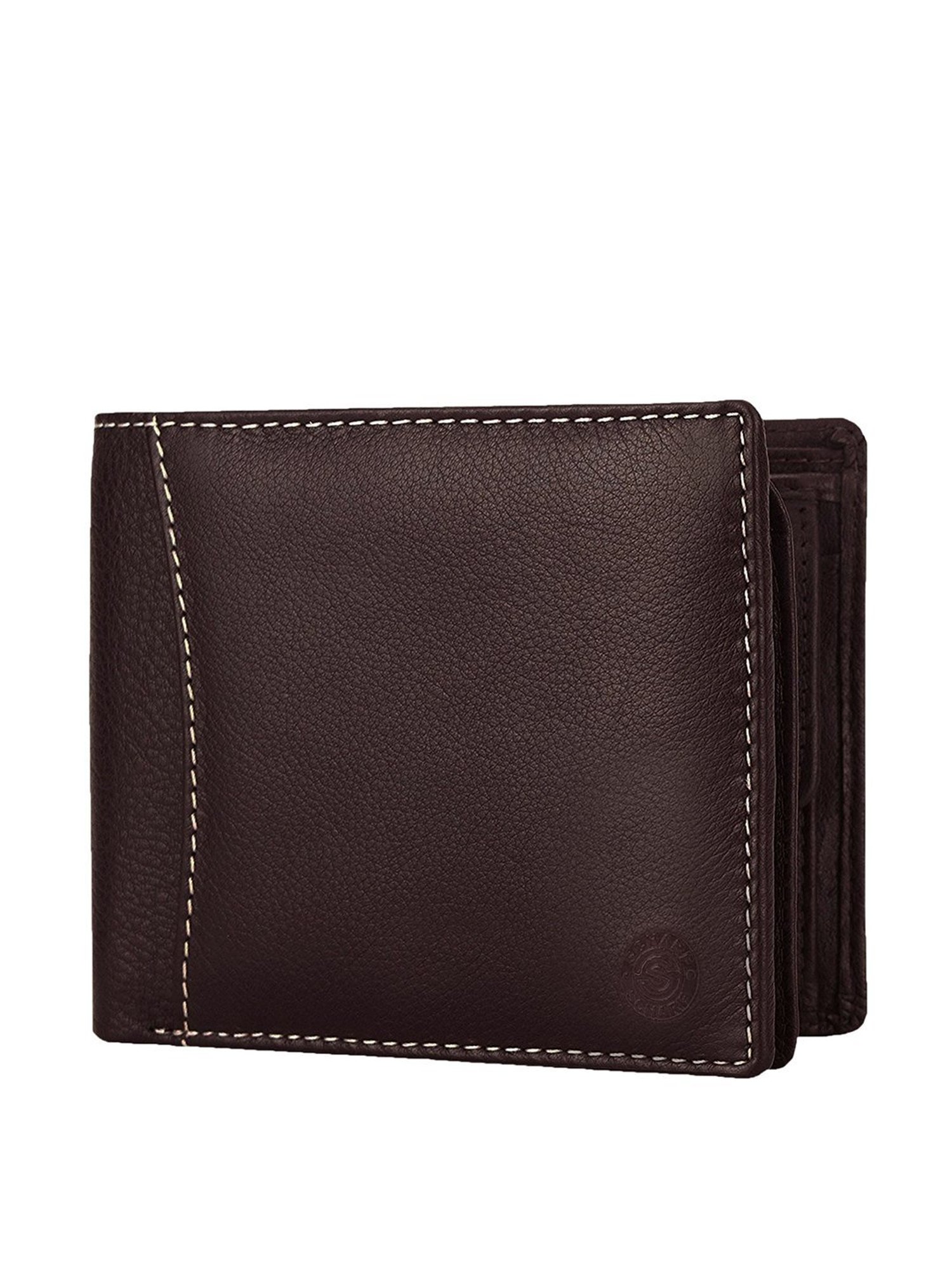 SCHARF Brown Leather Waist Belt with Wallet for Men