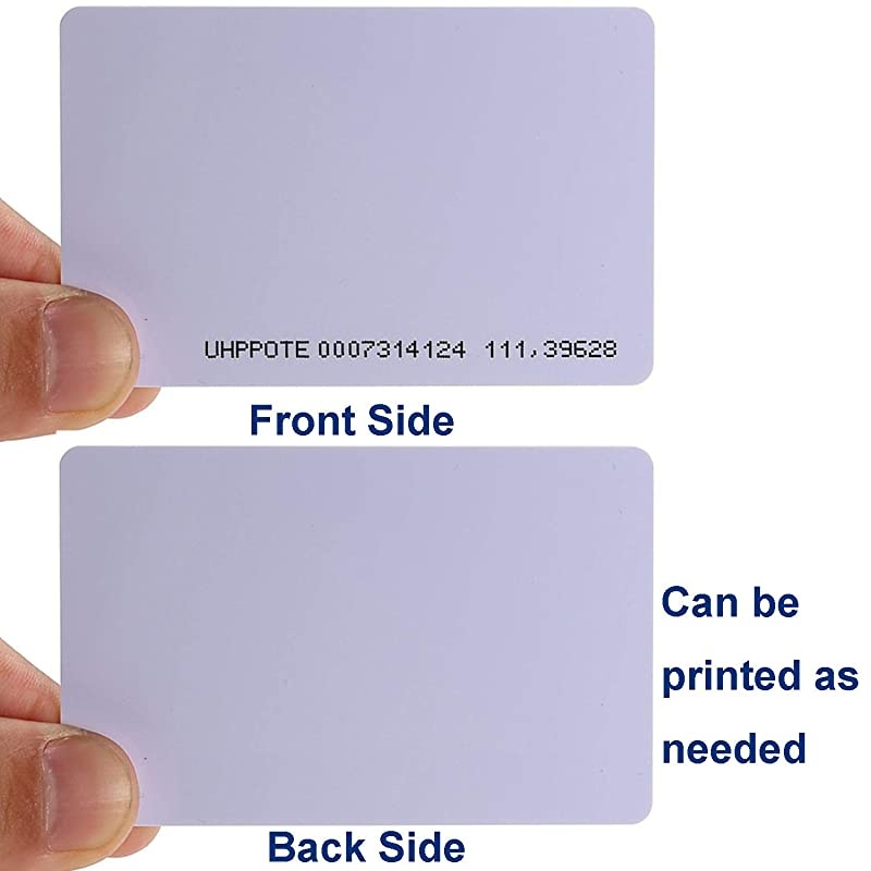 Contactless 125kHz RFID Proximity Smart Card 08mm thick for Access Control System Time Attandance Read only Pack of 50