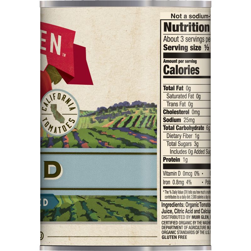 Muir Glen Organic Diced Tomatoes No Salt Added - 14.5oz