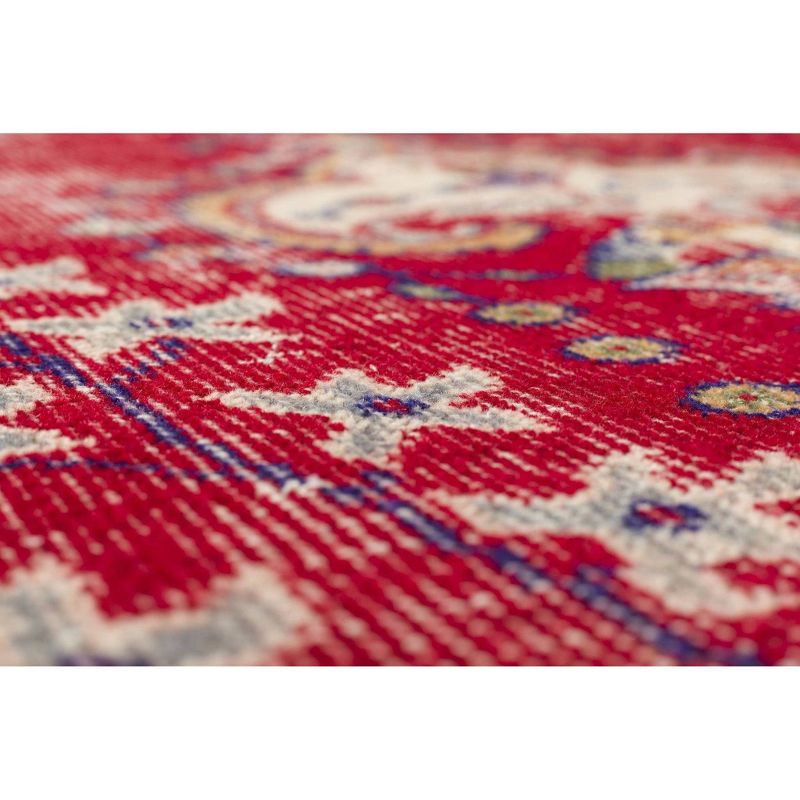 4'9"x9' Vintage One-of-a-Kind Wieke Rug Red - Revival Rugs