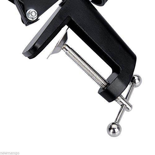 Desk Clamp Mount Suspension Boom Scissor Arm Tripod Stand Holder for Microsoft LifeCam Studio 1080p HD Webcam-Black
