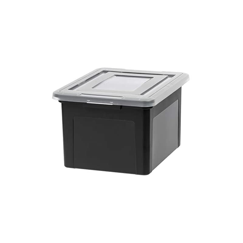 FB-21EE Letter and Legal Size File Box, Medium, Black, 4 Count