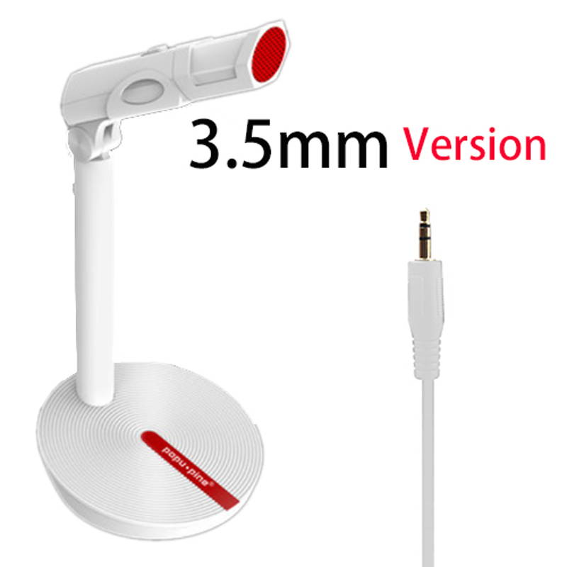 Adjustable Desktop Gaming Microphone Omnidirectional Condenser Dual Microphone Voice Recording Mic with Holder for iPad Phone