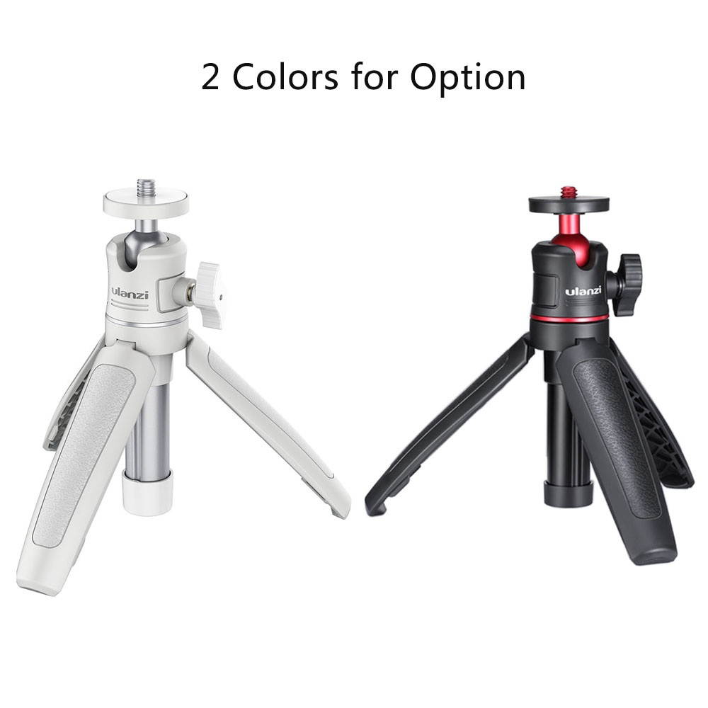 ulanzi MT-08 Mini Extendable Desktop Tripod Handheld Photography Bracket Stand with Flexible Ballhead 1/4 Inch Screw Mount for Selfie Travel Vlogging