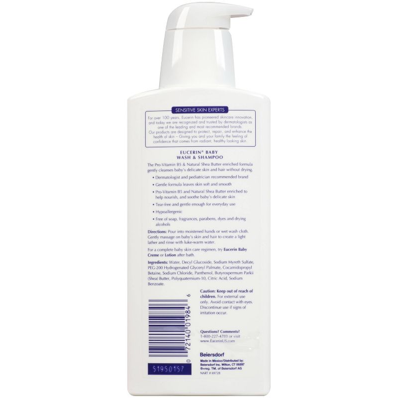 Eucerin Baby Wash & Shampoo - 13.5 fl oz