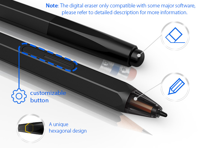XP-PEN Deco 02 Digital Graphics Drawing Tablet Drawing Pen Tablet with Battery-free Passive Stylus and 6 Shortcut Keys (8192 levels pressure)