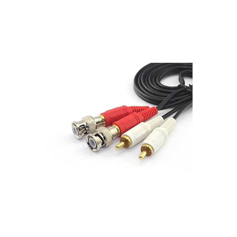 10 Pack RCA Female Plug to BNC Male Jack Adapters Coaxial Connector For CCTV Video