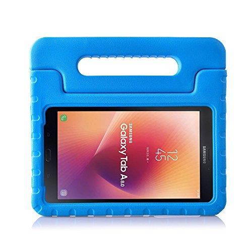 BMOUO Kids Case for Samsung Galaxy Tab A 8.0 2017 (SM-T385 /T380) - EVA Shockproof Light Weight Handle Stand Kids Case Cover for Samsung Galaxy Tab A 8-inch 2017 Release - Blue