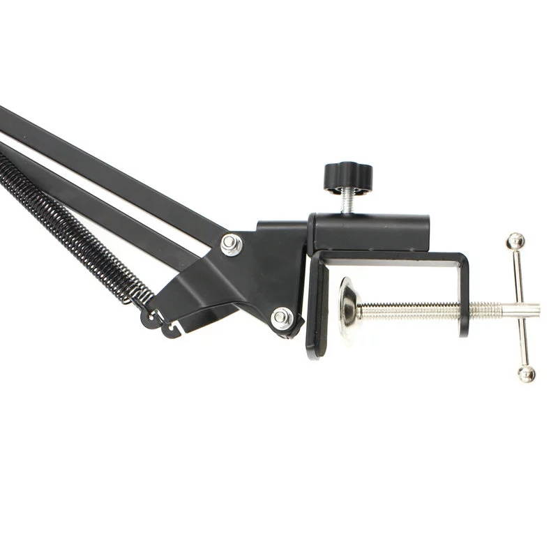 NB-35 Desktop Table Tripod Microphone MIC Stand Holder with Clip Microphone Stand Holder for Mounting on PC Laptop Notebook