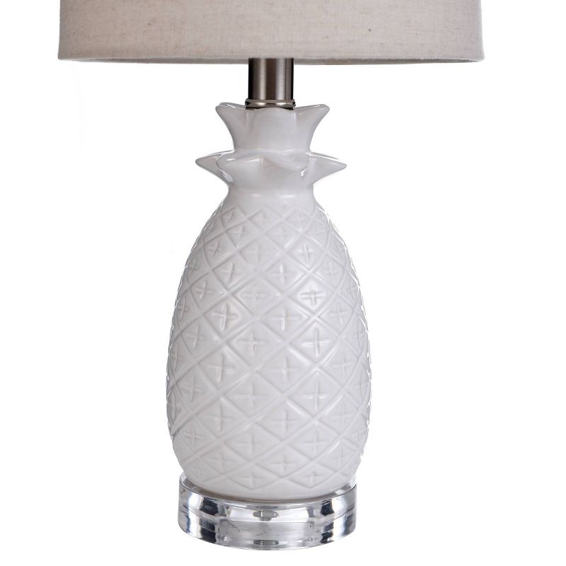 Ceramic Table Lamp White - StyleCraft