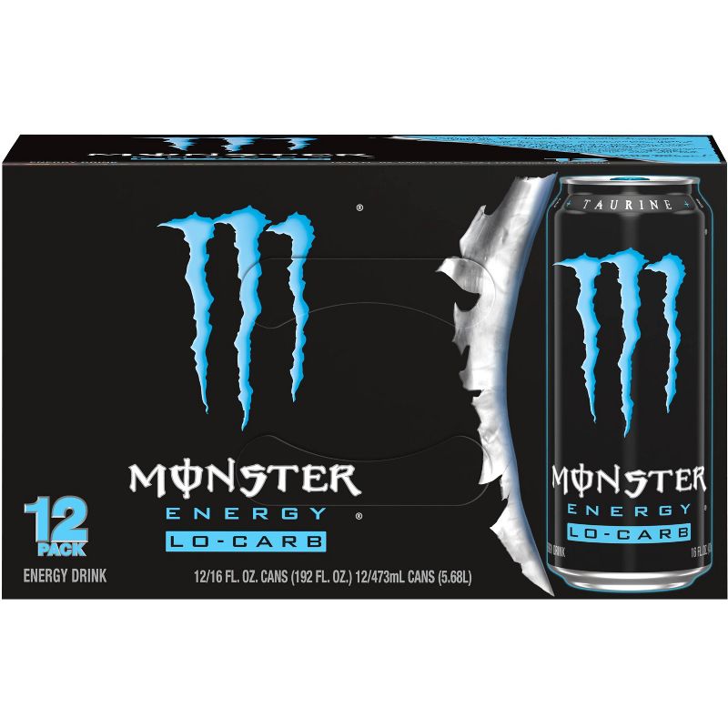 Monster Energy Lo-Carb - 12pk/16 fl oz Cans