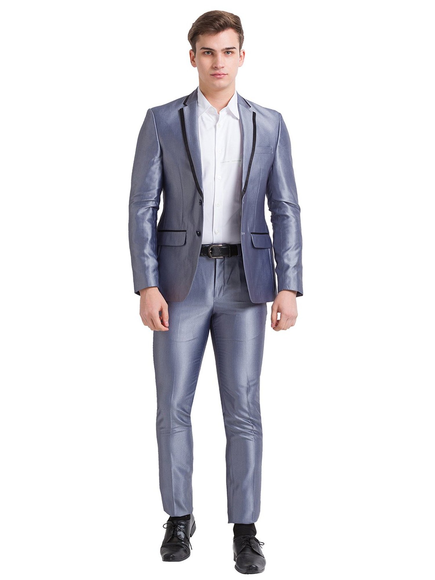 Parx Blue Regular Fit 2-Piece Suit