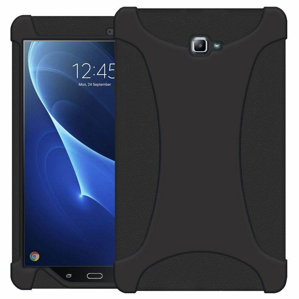 AMZER Premium Jelly Skin Case Cover for Samsung Galaxy Tab A 10.1 2016 - Black
