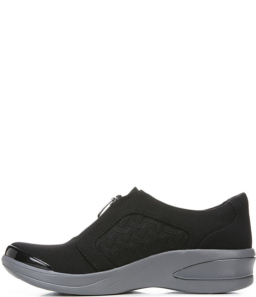 Bzees Florence Center Front Zip Slip-On Washable Sneakers