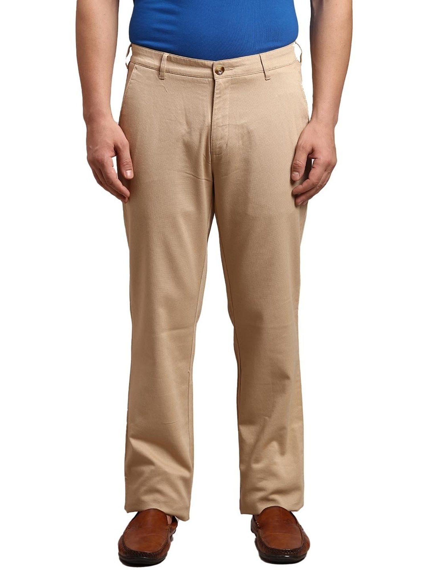 ColorPlus Brown  Regular Fit Trousers