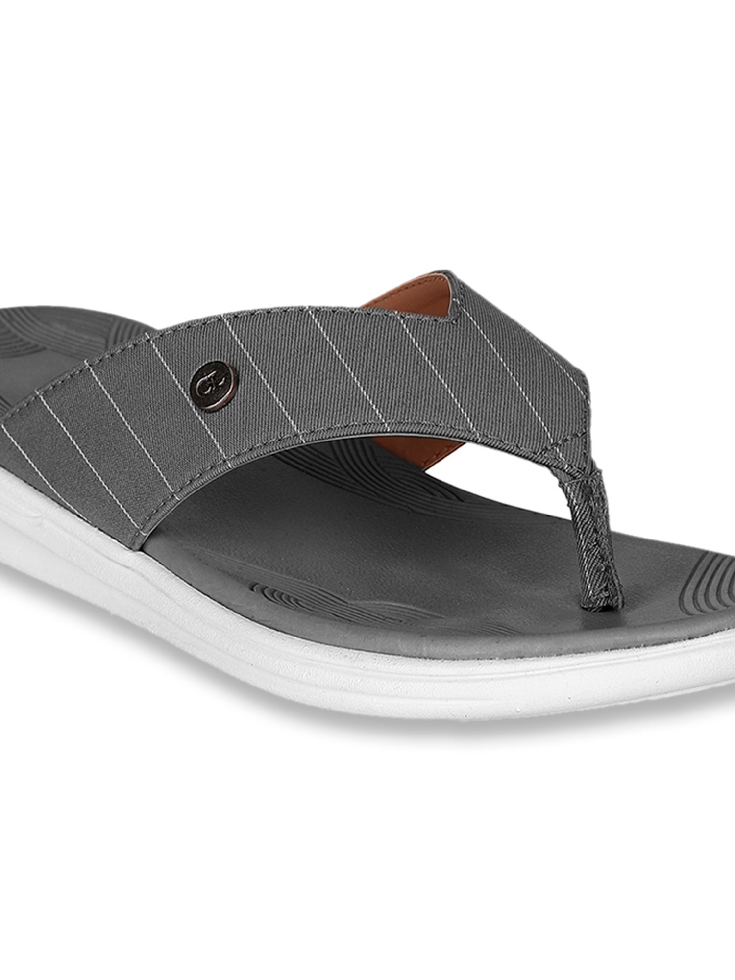 CL Sports by Carlton London Women's Grey Flip Flops