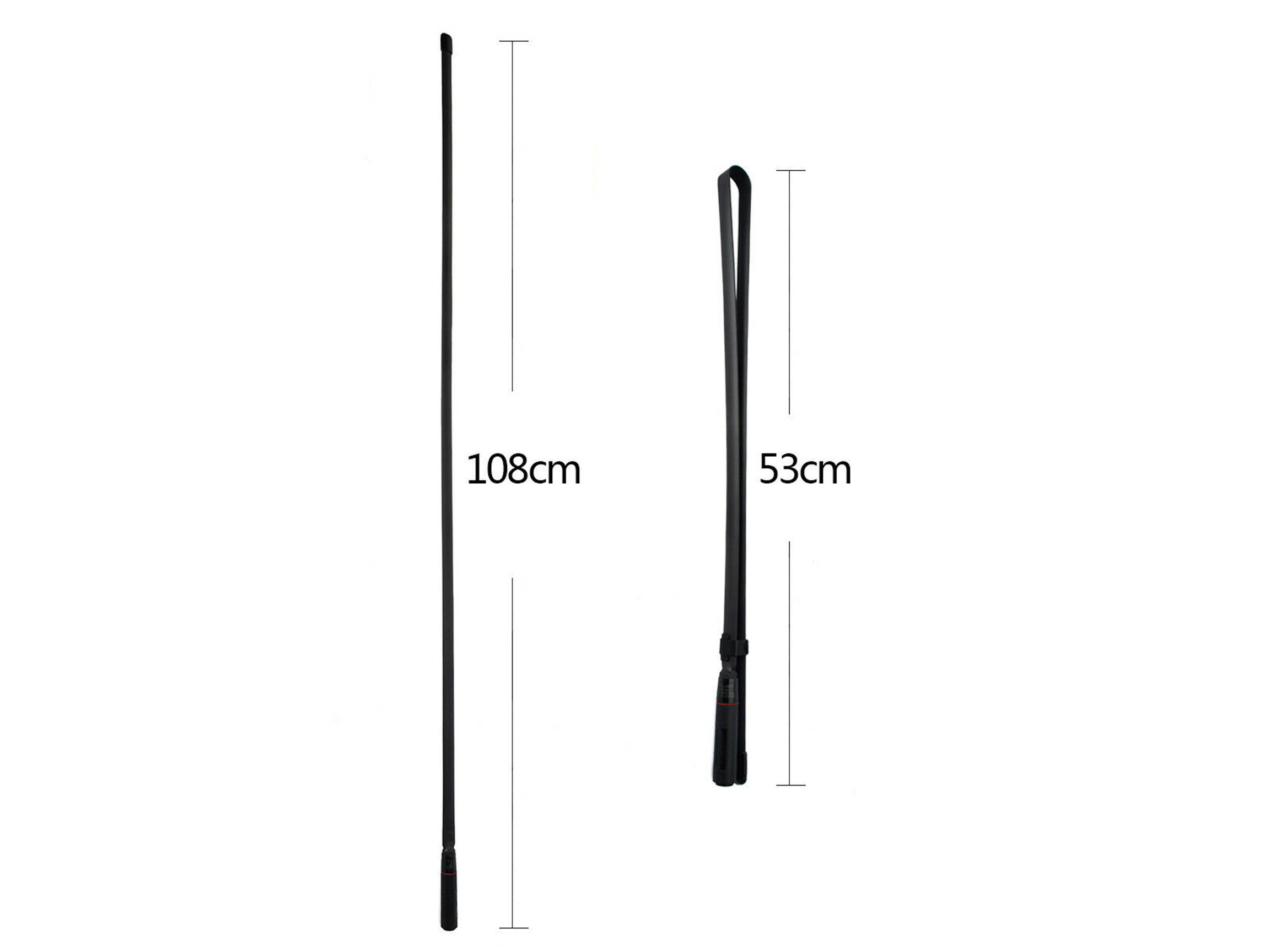 HYS 27 Mhz BNC Antenna Portable Indoor/Outdoor 41.7 inch CS Tactical Foldable Antenna Compatible for Midland Cobra Uniden Anytone CB Radio
