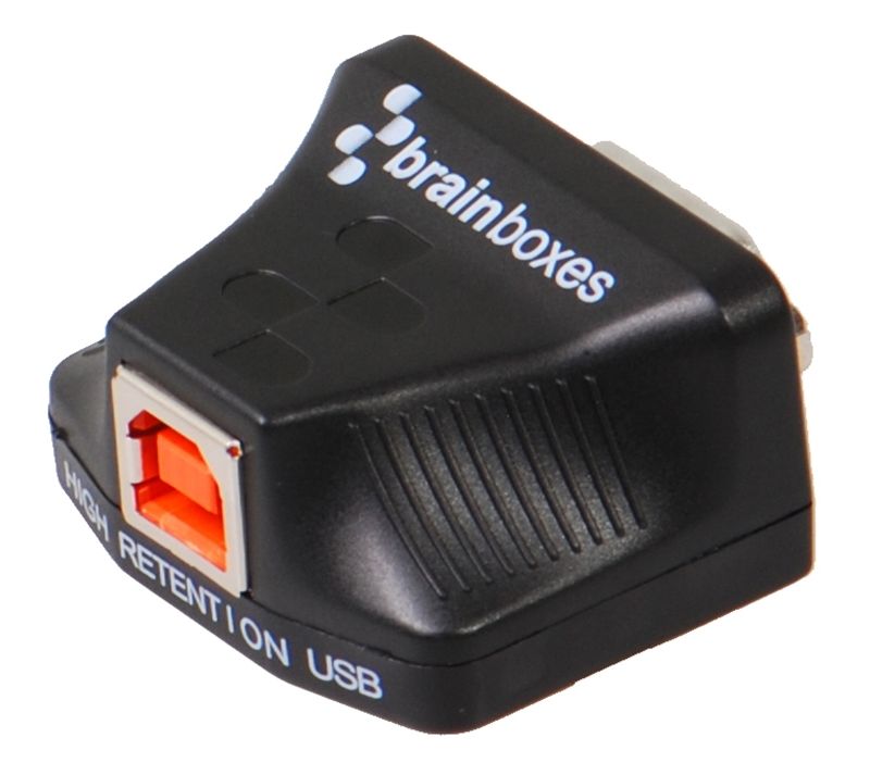 Brainboxes Ultra 1 Port RS232 USB to Serial Adapter - External - USB 2.0 - PC, Mac, Linux - 1 x Number of Serial Ports External - TAA Compliant