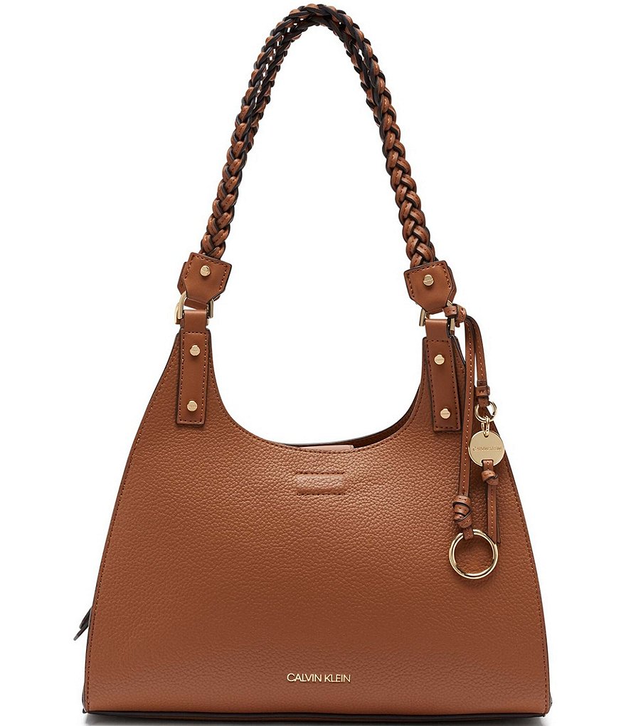 Calvin Klein Shelly Braided Top Handle Shoulder Bag