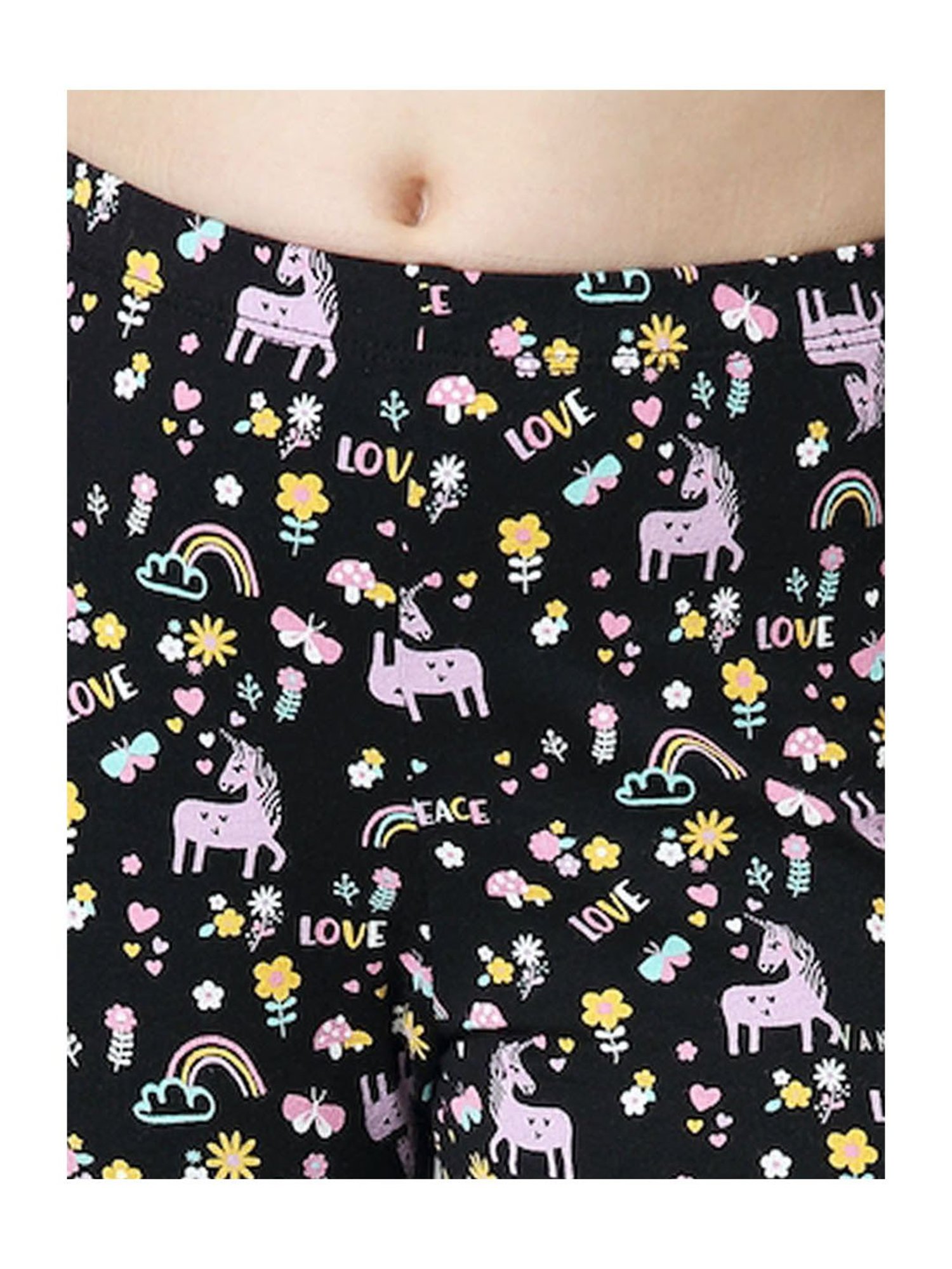 METTLE Girls Navy Solid Joggers