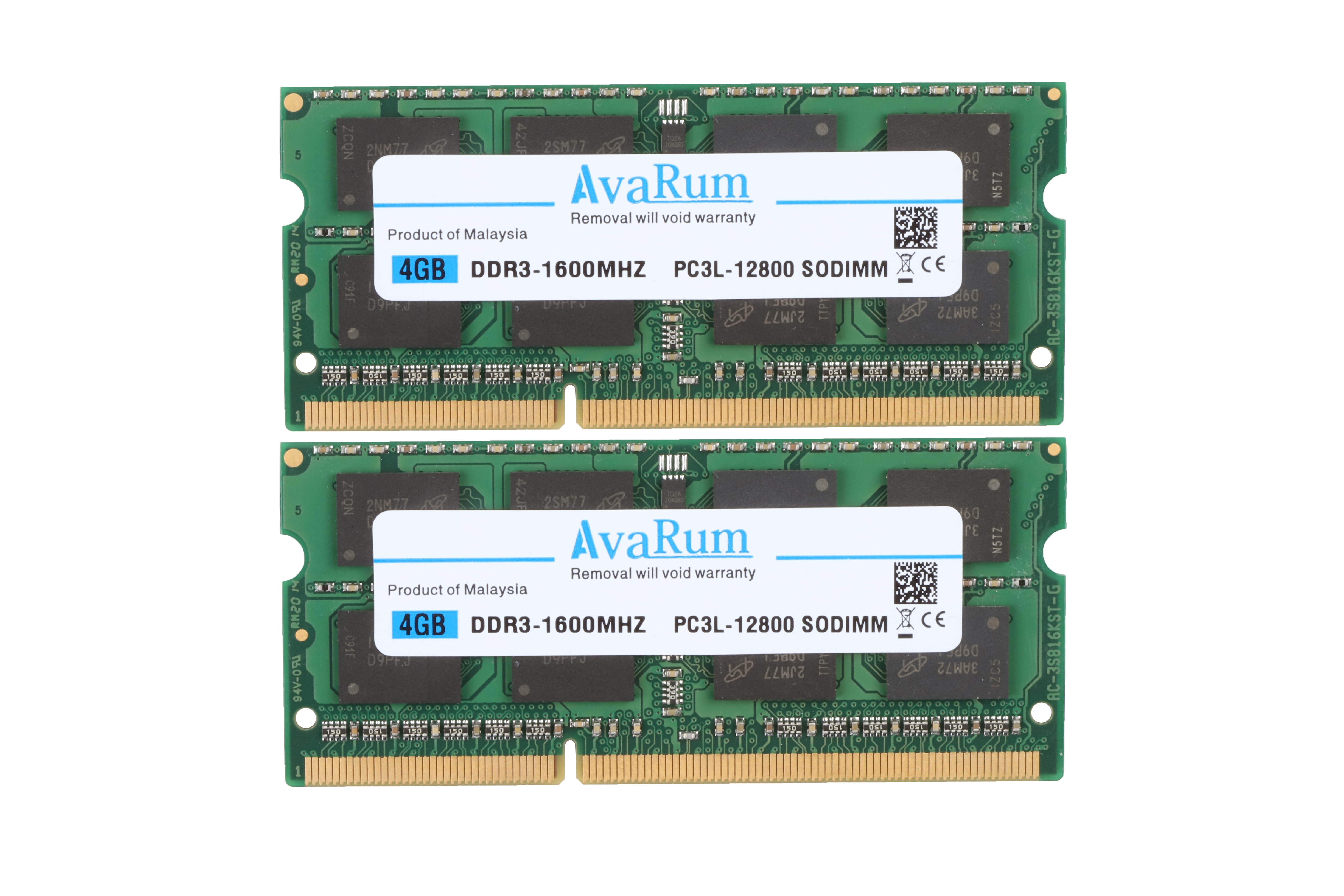Avarum Ram 4GB DDR3L-1600 SODIMM 2Rx8 Memory for ASUS Mini PCs