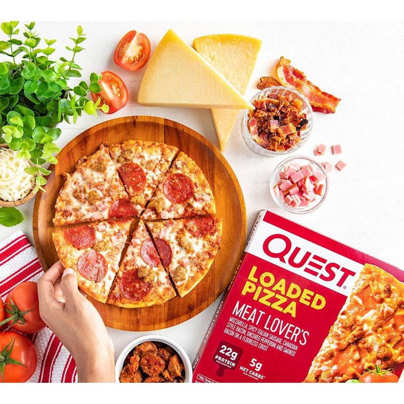 Quest Nutrition Loaded Meat Lovers Frozen Pizza  - 13.3oz