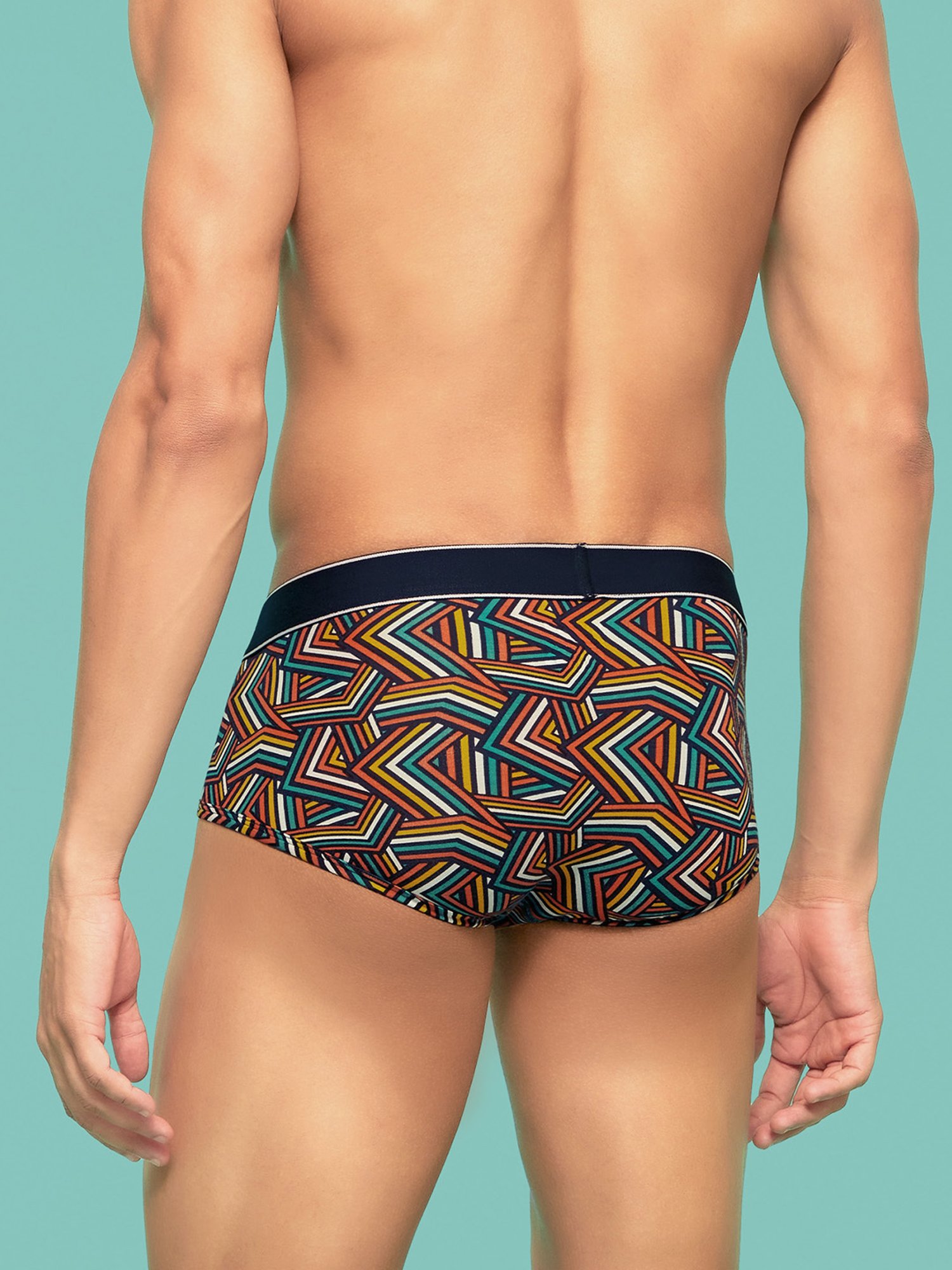 XYXX Multicolor Printed Cotton Briefs - Pack of 3