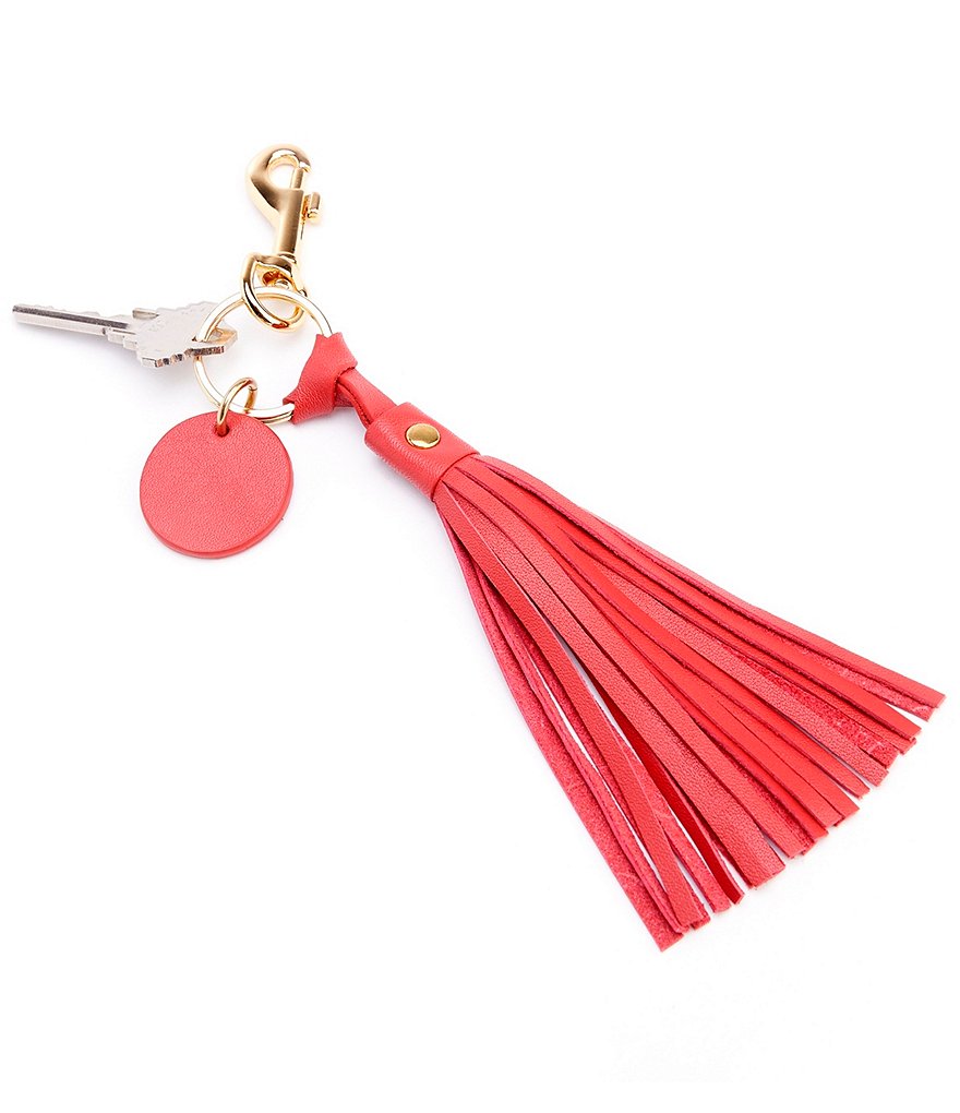 ROYCE New York Leather Tassel Key Fob
