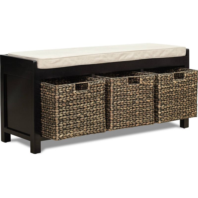 Griffin Storage Bench Black - ClickDecor