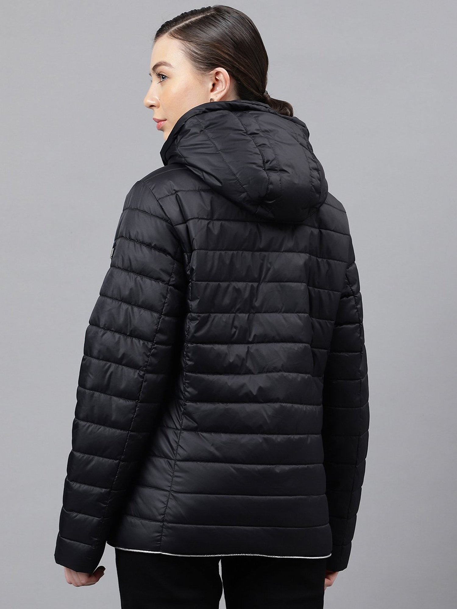 Woods Black Quilted Jacket