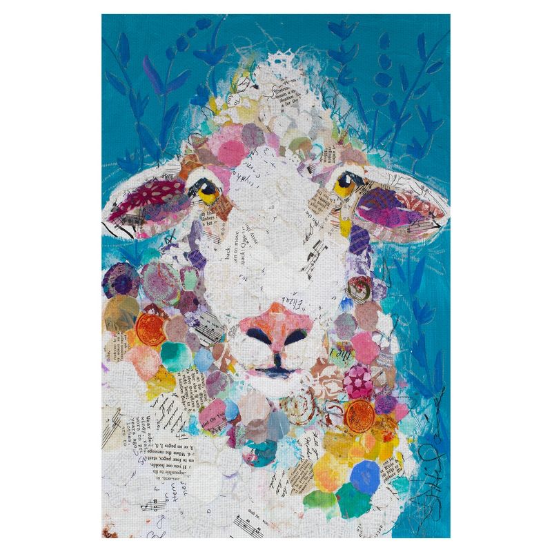 24"x36" I Love Ewe By Elizabeth St. Hiliaire Art On Canvas - Fine Art Canvas