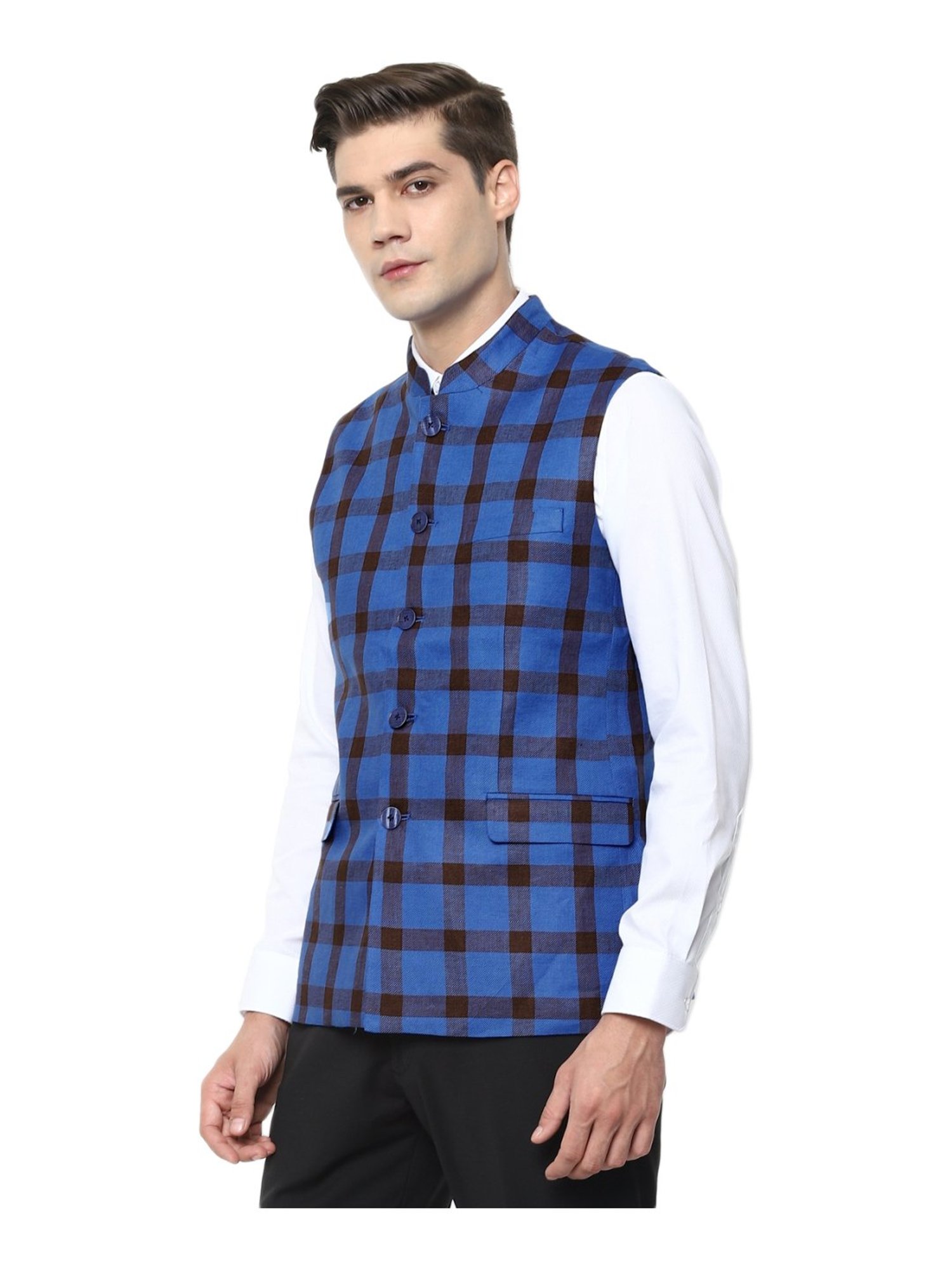 Vastramay Black Regular Fit Blazer